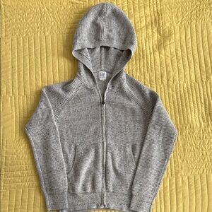 GAP Heather Gray Hooded Sweater
